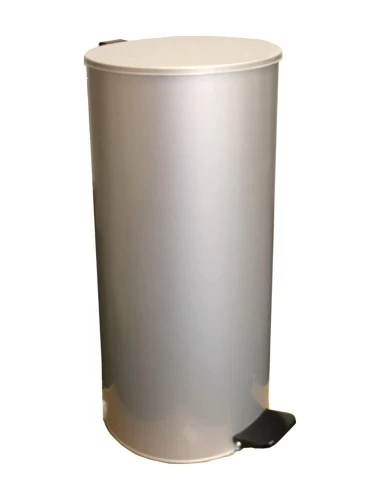 Урна с педалью 30 л (белая)