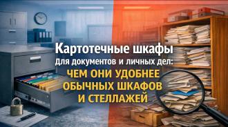 Картотечные шкафы для документов и личных дел: чем они удобнее обычных шкафов и стеллажей